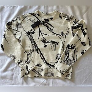Rag & Bone floral long sleeve sweater/ knit NWT